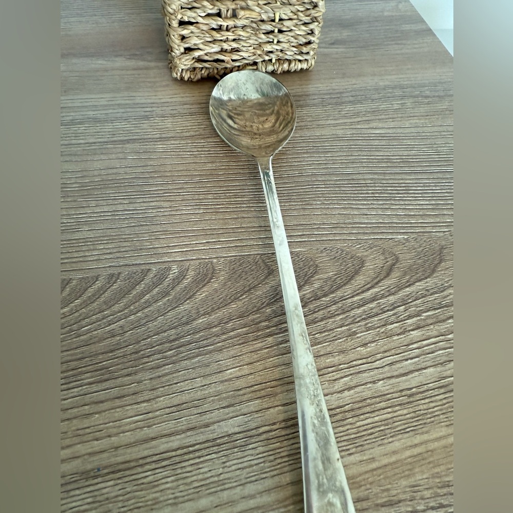 Vintage Silver Plated Sheffield England Silverware Spoon Long Decor Collectors